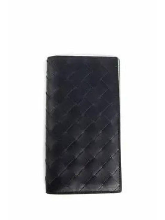 Bottega Veneta Intrecciato Slim Long Wallet Black