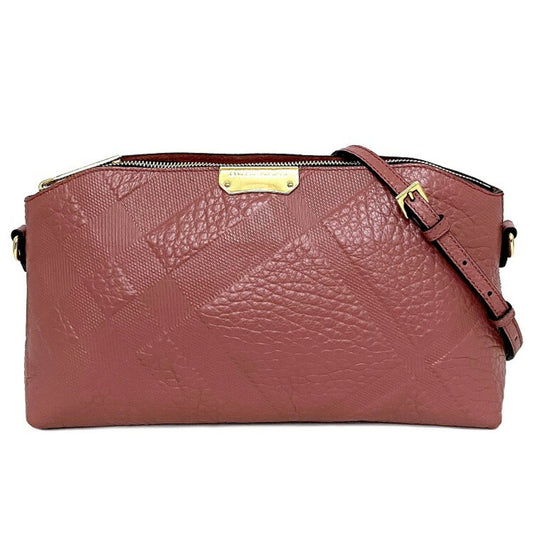 Burberry  pink Leather Shoulder Bag ()