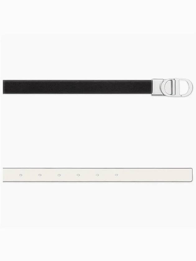 30 Montaigne Reversible Leather Belt Black Dior