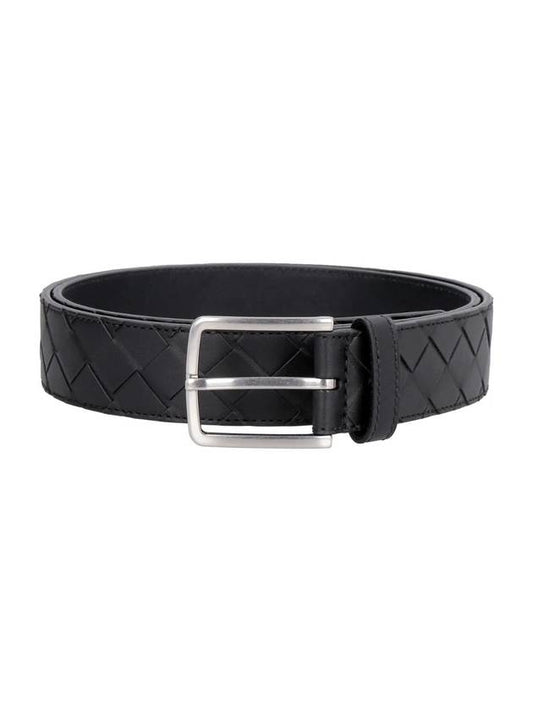Bottega Veneta Intrecciato Belt Black