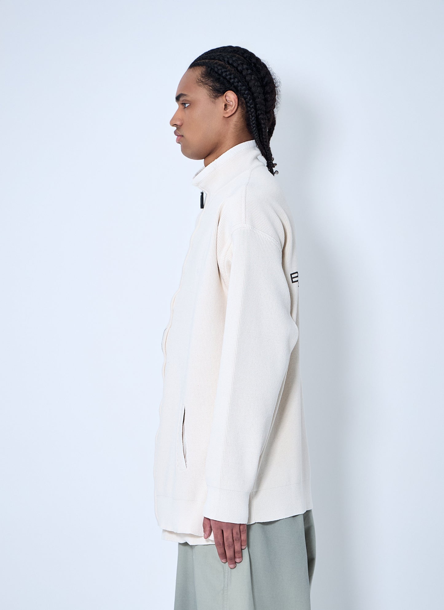Balenciaga Men Interwined Zip-Up Sweater