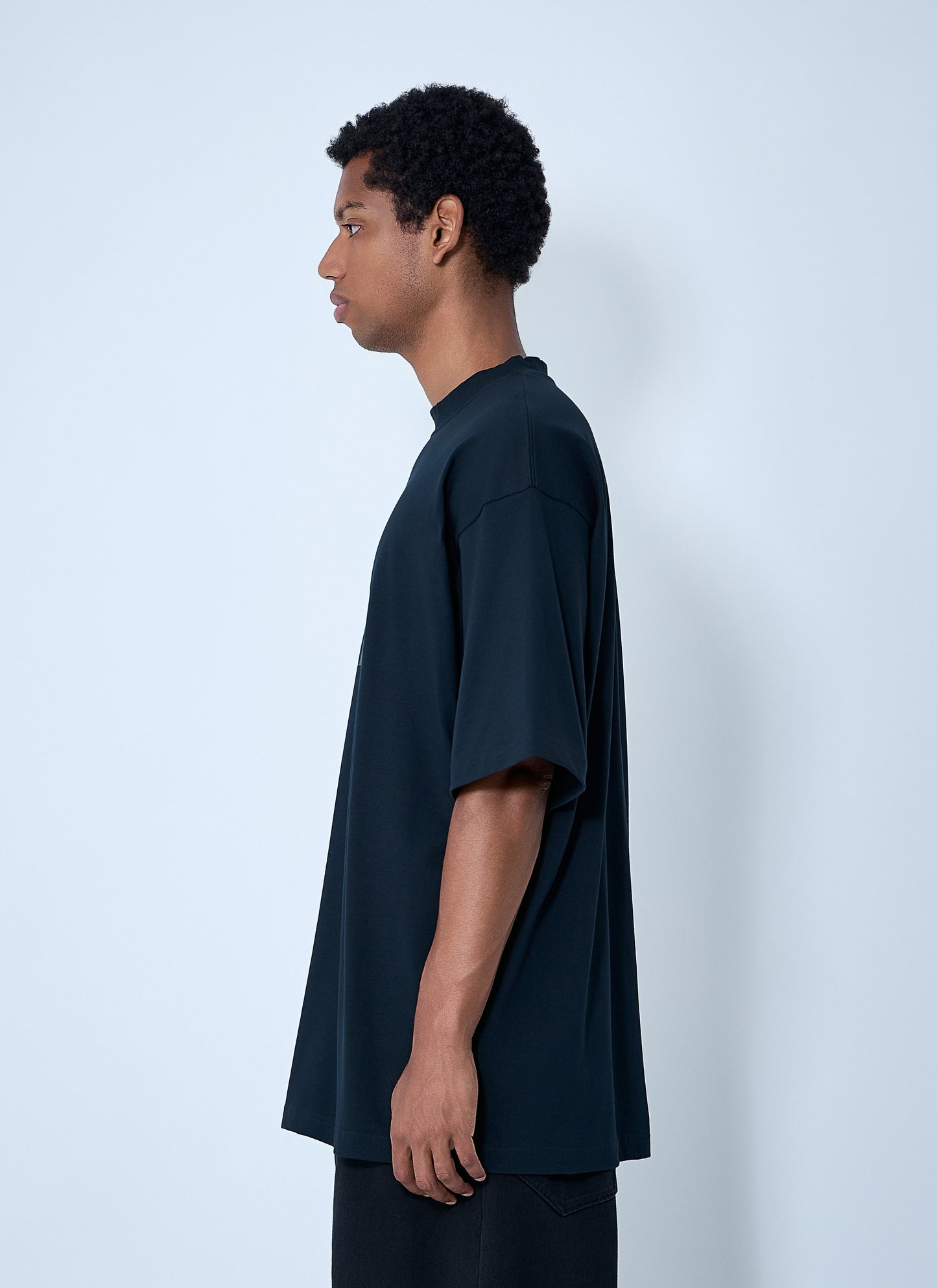 Balenciaga Men Logo Motif T-Shirt