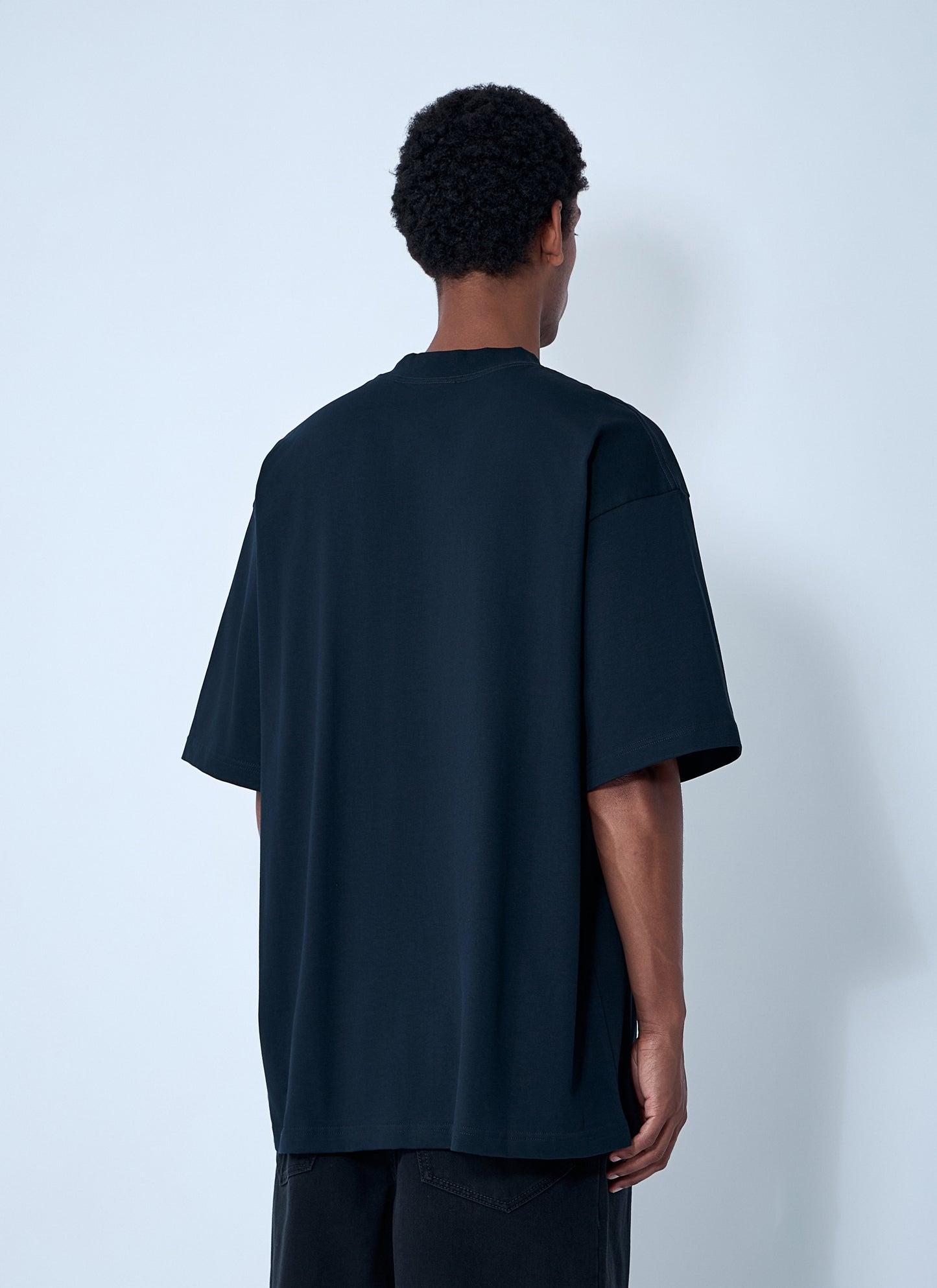 Balenciaga Men Logo Motif T-Shirt