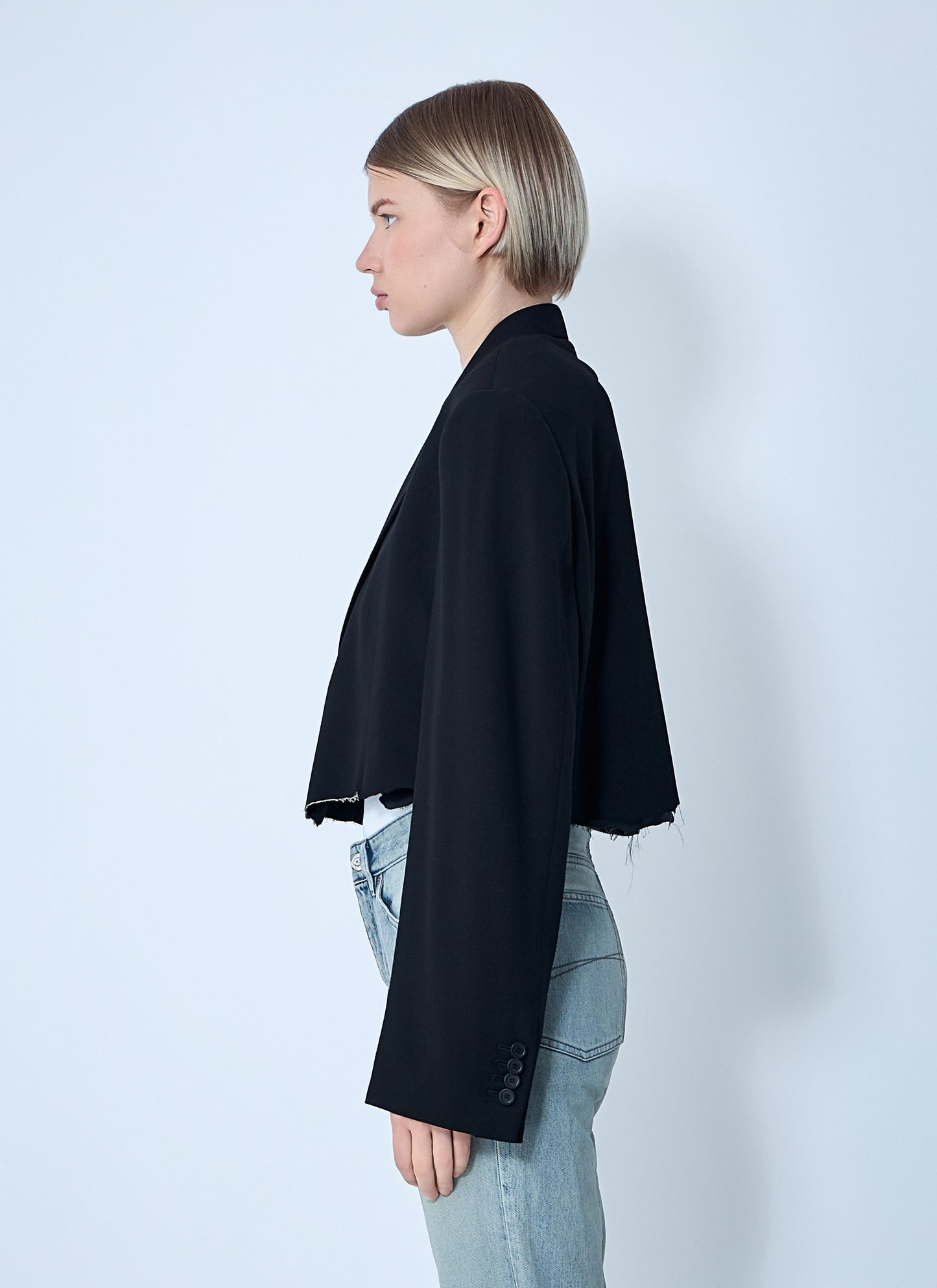 Balenciaga Women Cut-Off Blazer