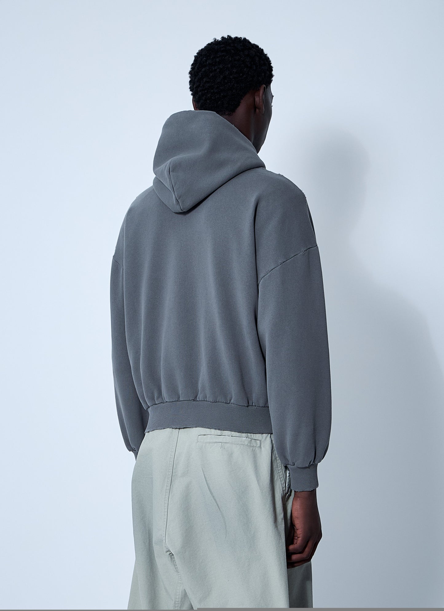 Balenciaga Women Zip-Up Human Being Hooded Sweatshirt