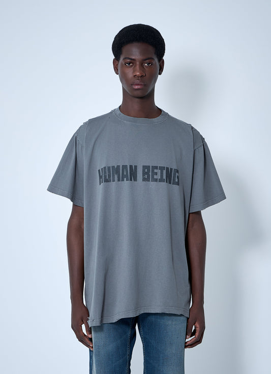 Balenciaga Men Human Being T-Shirt