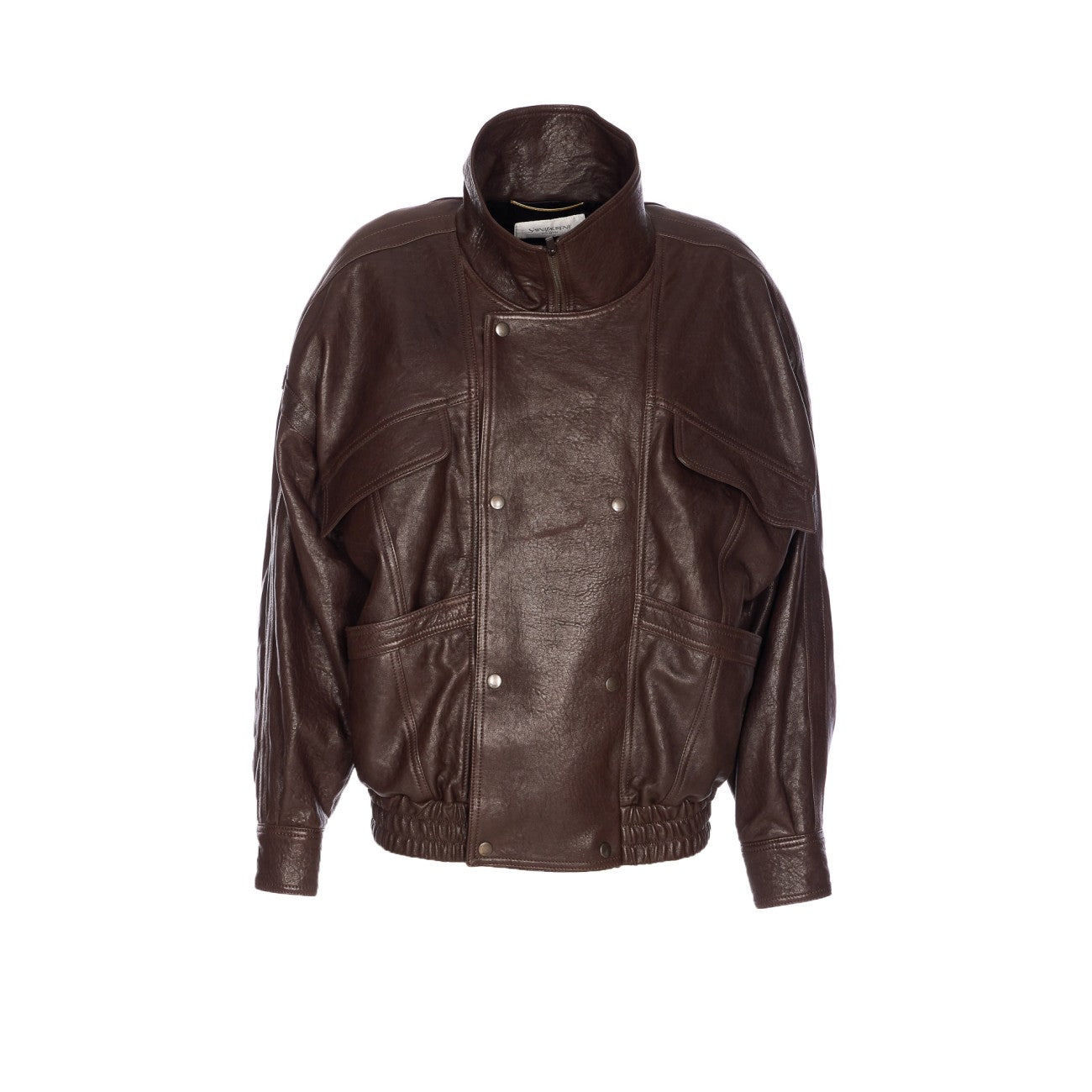 Saint Laurent Women Balloon Leather Calf Leather Jacket