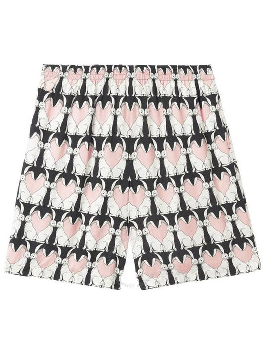 Burberry Burberry Rabbit-Print Shorts, Size X-Small