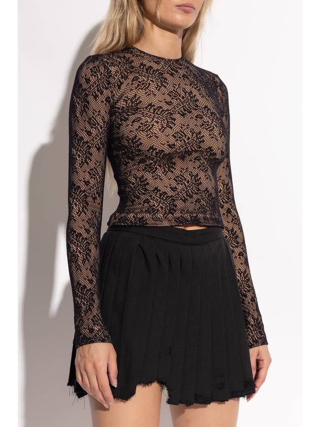 Balenciaga Balenciaga Lace Top, Women's, Black