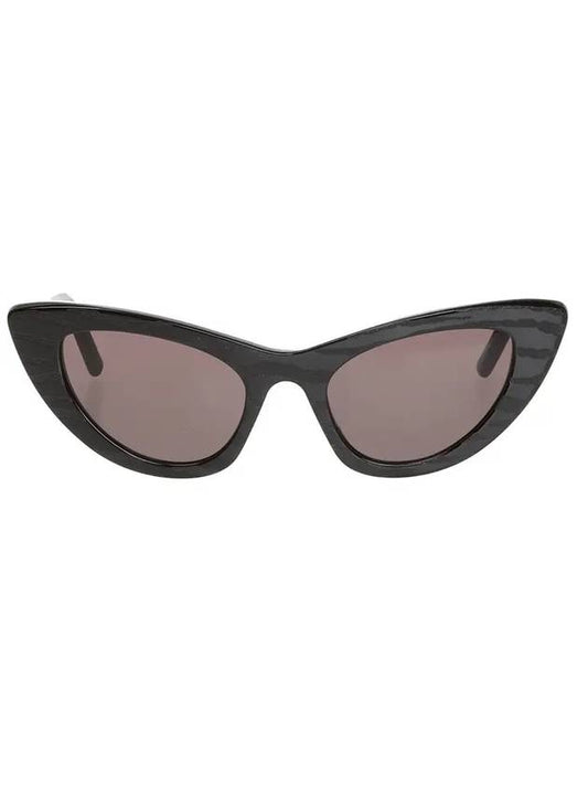 Saint Laurent Logo Cat Eye Sunglasses Black