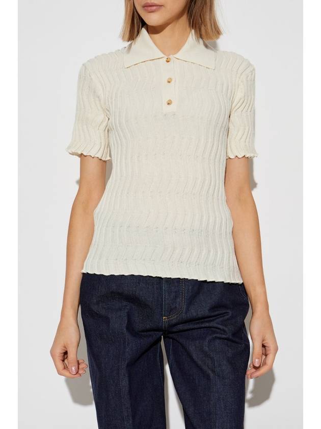 Bottega Veneta Bottega Veneta Wool Polo, Women's, Cream
