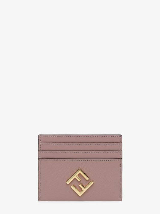 Fendi FF Diamond Card Wallet Pink