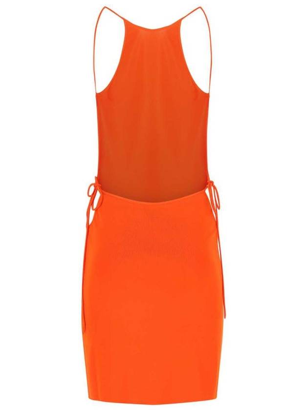 Bottega Veneta Women's Stretch Viscose Backless Midi Dress Sunburst