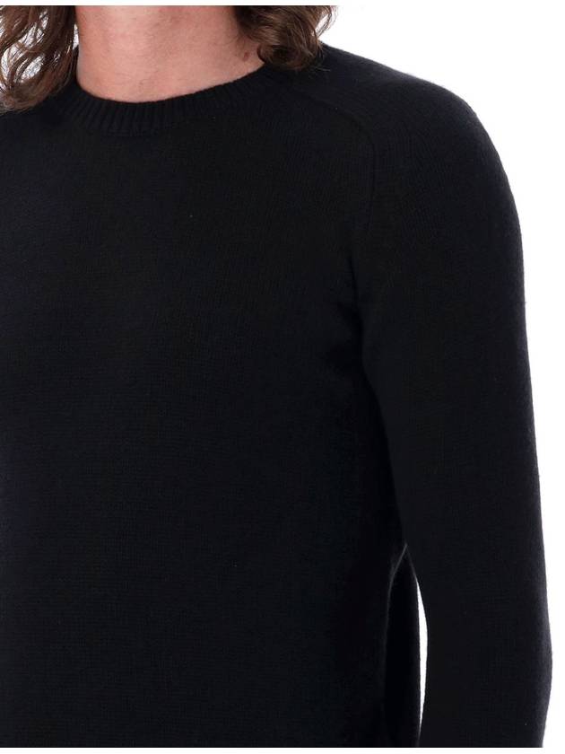 Saint Laurent Men's Crewneck Cashmere Knit Top Black