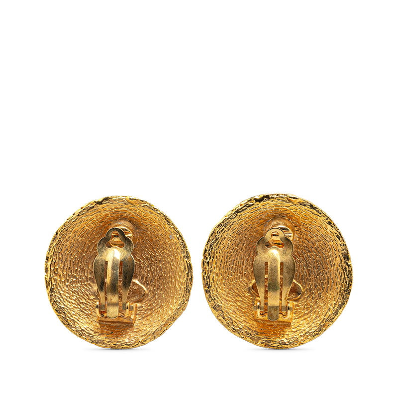 Chanel Coco Mark Gold Earrings