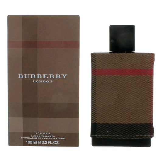 2pcs Burberry London by Burberry, 3.3 oz Eau De Toilette Spray for Men