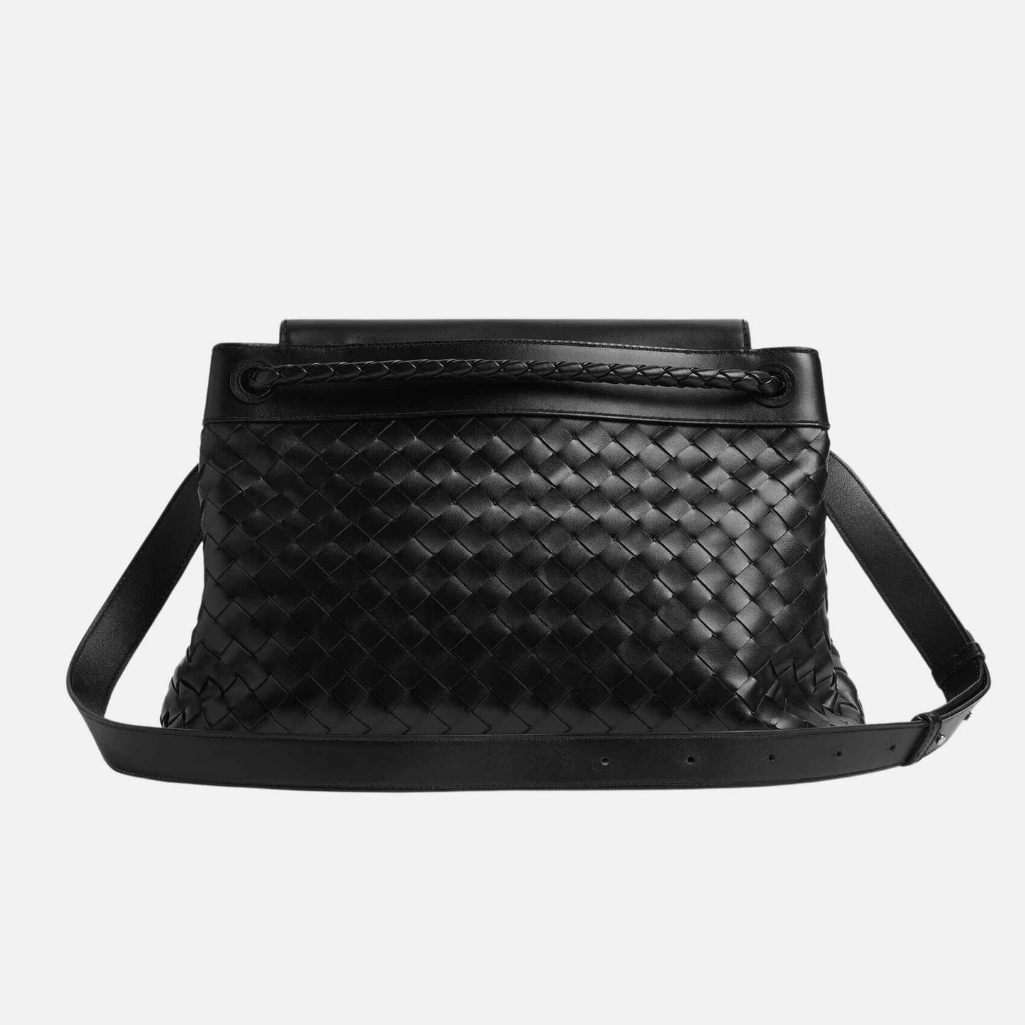 Andiamo Messenger Bag In Intrecciato Leather