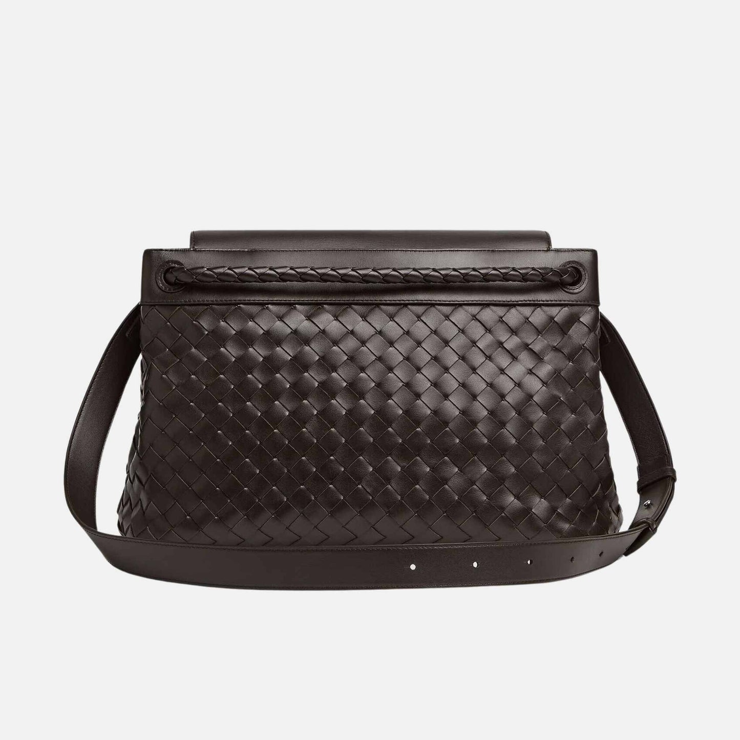 Andiamo Messenger Bag In Intrecciato Leather