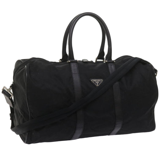 PRADA Boston Bag Nylon 2way Black  bs10573