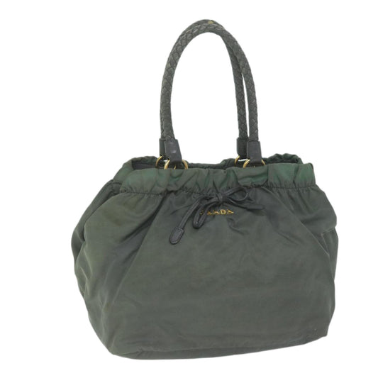 PRADA Hand Bag Nylon Gray  bs10846