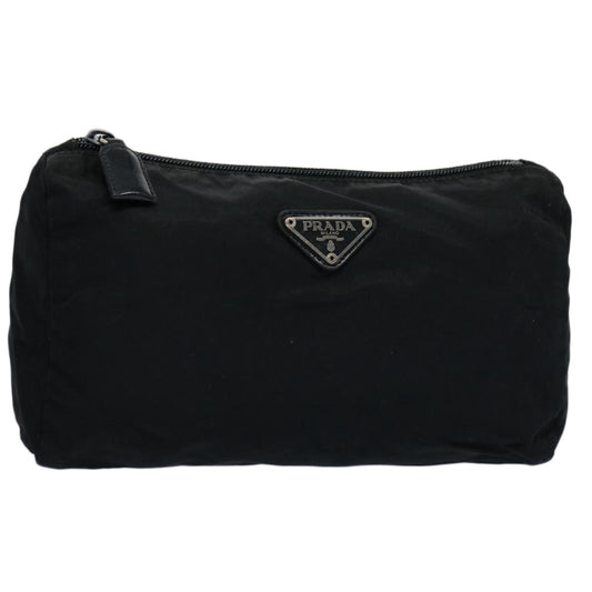 PRADA Pouch Nylon Black  bs11027