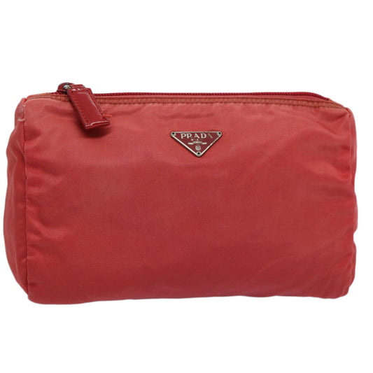 PRADA Pouch Nylon Red  bs11112