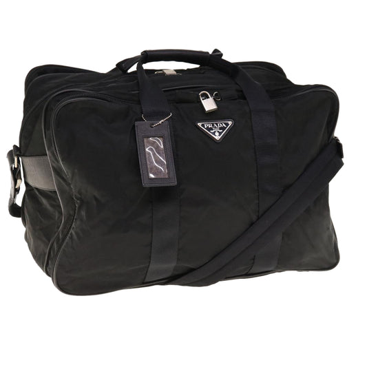 PRADA Boston Bag Nylon Black  bs11375