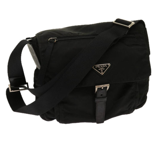 PRADA Shoulder Bag Nylon Black  bs11432