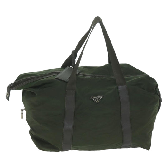 PRADA Boston Bag Nylon Green  bs11886