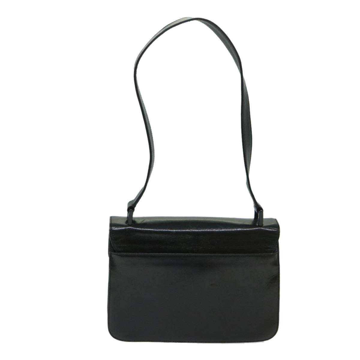 PRADA Hand Bag Leather Black  bs12636