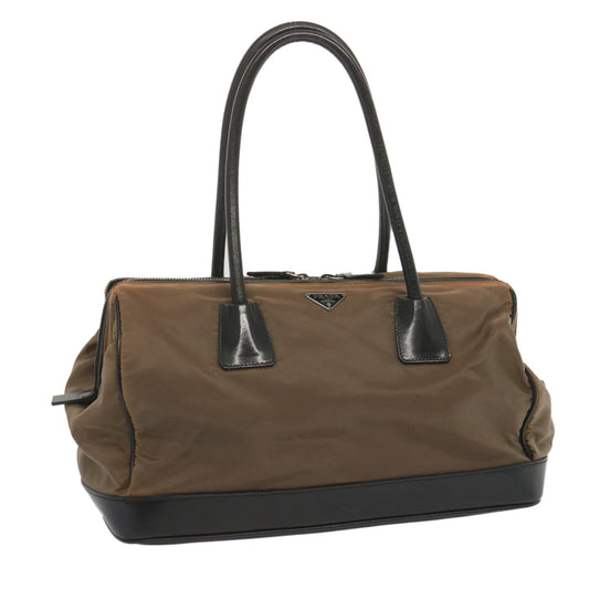 PRADA Shoulder Bag Nylon Brown  bs12824