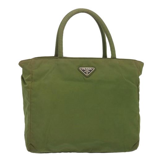 PRADA Hand Bag Nylon Green  bs12827
