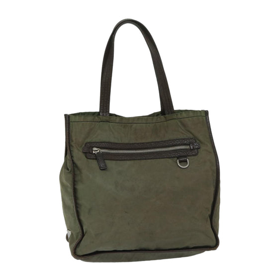 PRADA Tote Bag Nylon Khaki  bs12833