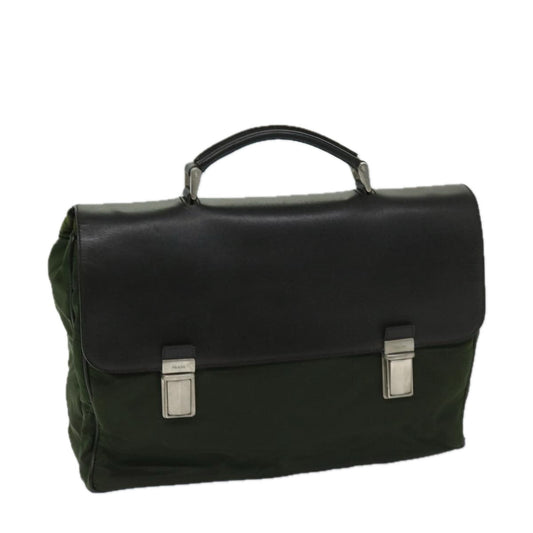 PRADA Business Bag Nylon Khaki  bs12836