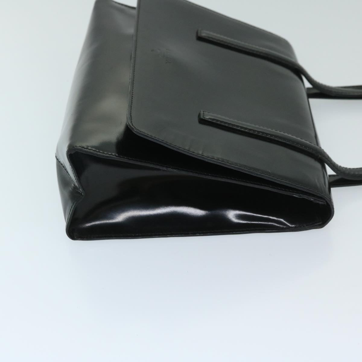 PRADA Hand Bag Patent leather Black  bs12915