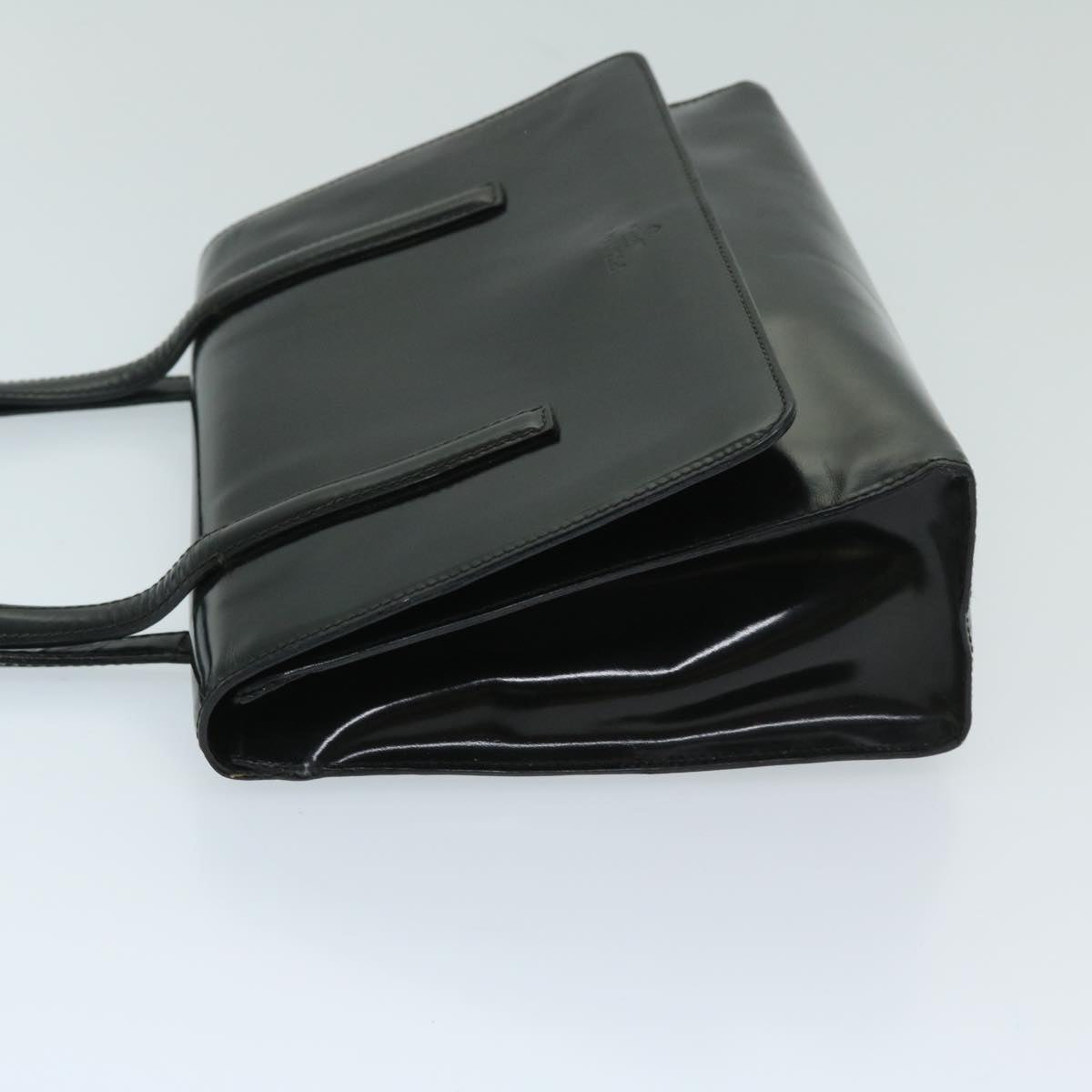 PRADA Hand Bag Patent leather Black  bs12915
