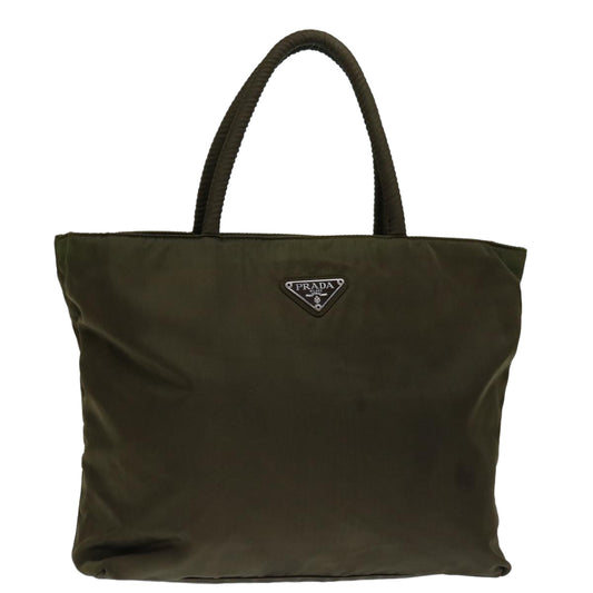 PRADA Hand Bag Nylon Khaki  bs12944