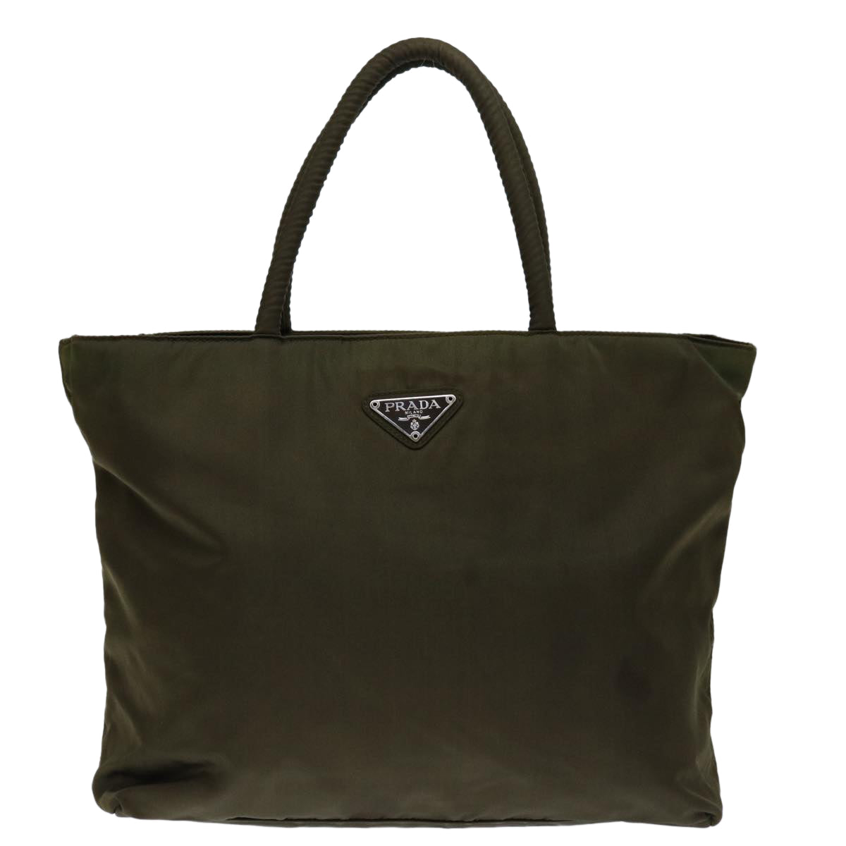 PRADA Hand Bag Nylon Khaki  bs12944