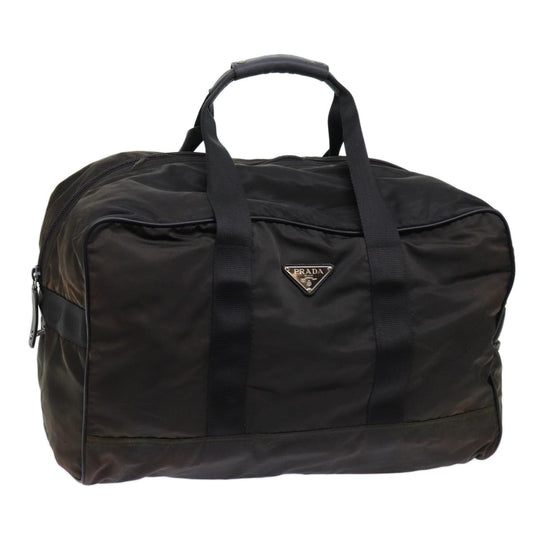 PRADA Boston Bag Nylon Brown  bs13014
