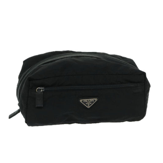 PRADA Clutch Bag Nylon Black  bs13151