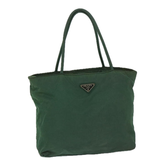 PRADA Hand Bag Nylon Green  bs13153