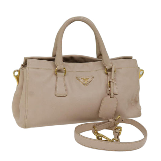 PRADA Hand Bag Leather 2way Pink  bs13160