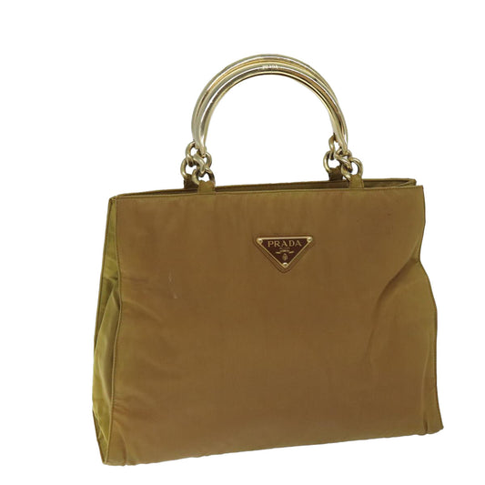 PRADA Hand Bag Nylon Brown  bs13204