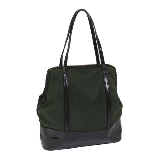 PRADA Hand Bag Nylon Khaki  bs13301