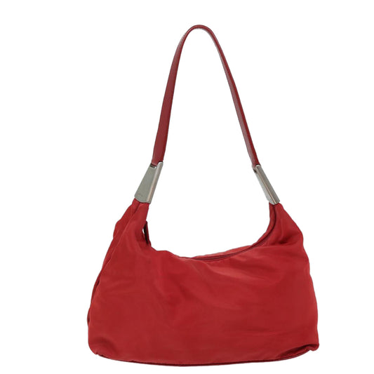 PRADA Shoulder Bag Nylon Red  bs13565