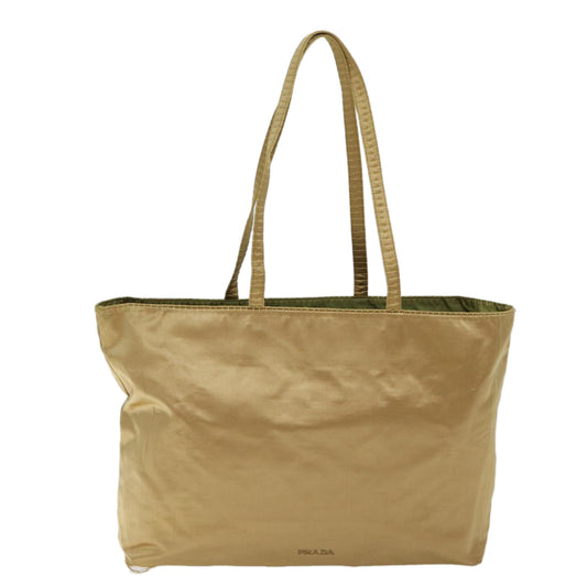 PRADA Tote Bag Satin Gold  bs13574