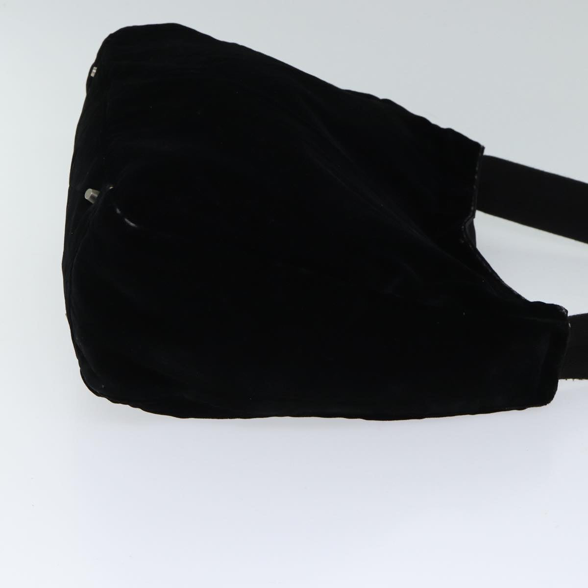 PRADA Shoulder Bag Velor Black  bs13612