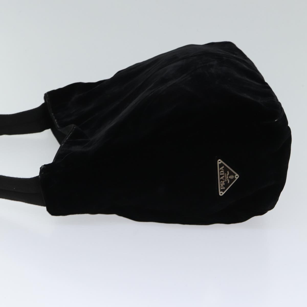 PRADA Shoulder Bag Velor Black  bs13612