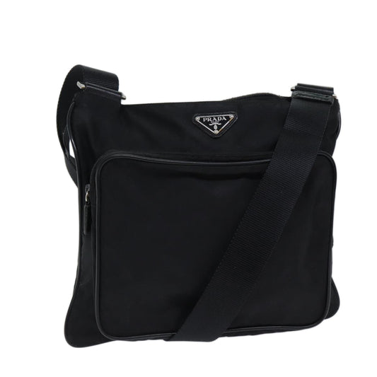 PRADA Shoulder Bag Nylon Black  bs13636