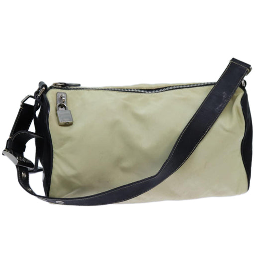 PRADA Shoulder Bag Nylon Beige  bs13644